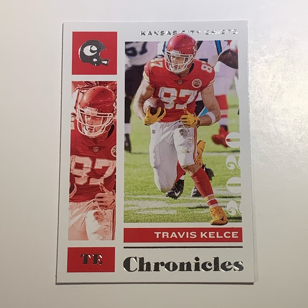 🏈 5/$10 2020 PANINI CHRONICLES - [BASE] #49 - TRAVIS KELCE NFL TRADING CARD 🏈